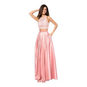 Sherri Hill Blush NWT Pink Two-Piece Gown – New With Tags